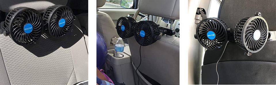 VENTILADOR DOBLE 360°PARA AUTO