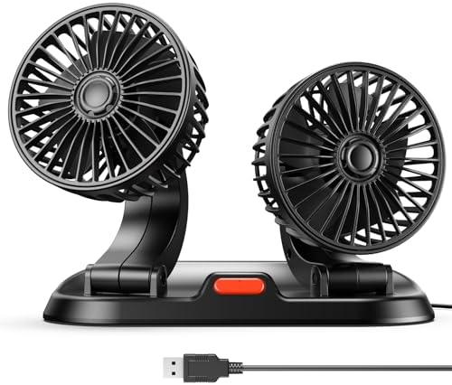 VENTILADOR DOBLE 360°PARA AUTO