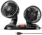 VENTILADOR DOBLE 360°PARA AUTO